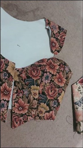 how i made this reversible floral corset | butterick b4669 pattern