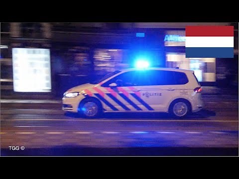[Amsterdam] Police Responding Siren & Lights (x3) | Politie Amsterdam Met Spoed