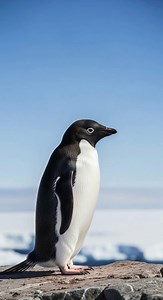 Majestic Penguin Against a Clear Blue Sky - Free Stock Video Footage | Coverr