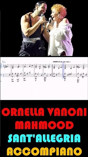 SANT'ALLEGRIA - ORNELLA VANONI & MAHMOOD - ACCOMPAGNAMENTO PIANISTICO
