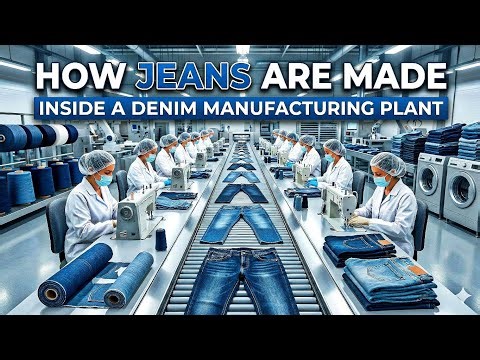 How Jeans Are Made | Inside a Denim Manufacturing Plant (Full Process)