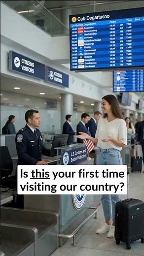 Immigration officer asked me these questions english speaking 😬 #traveltips #shorts