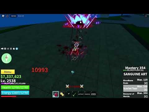Blox fruits quake one shot combo with Sanguine Art fighting style (combo in description)