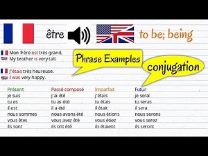 FRENCH VOCABULARY - The 200 Most Common French Verbs, Audio + Phrase Examples,