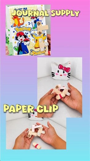 ✨ DIY Paper Clip for Journal Supplies 📎💖 #diy #shorts #youtubeshorts