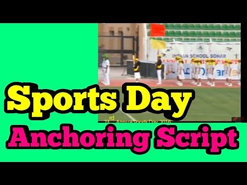 Sports day anchoring