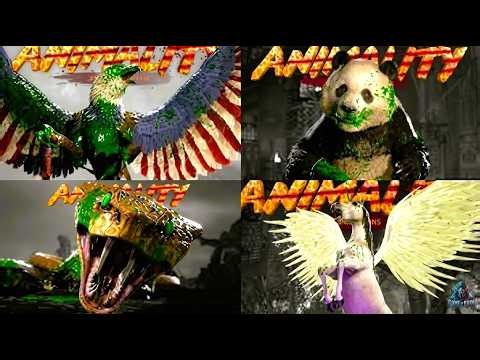 Mortal Kombat 1: All Animalities Showcase (4K) | Game of Rain