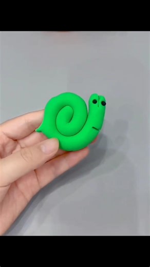 DIY - How to make little "Snail"🐌 with Clay #diy #clay #shorts