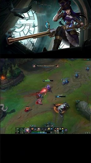 CLEAN Caitlyn Triple Kill! 🎯 | League of Legends #leagueoflegends #leagueclips