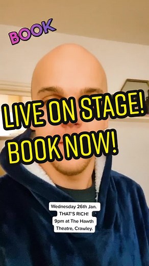 65 mins of funny stories, characters and sketches. BOOK NOW! #theatre #comedy #comedyshow #booknow #tiktokcomedy #comedian #livecomedy #richardfranks