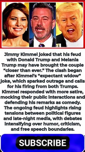 Jimmy Kimmel Jokes He 'Played A Part' In Bringing Trump And Melania 'Closer Than Ever'