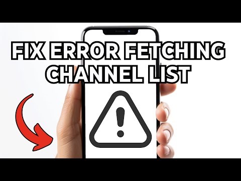 NEW! HOW TO EASILY FIX ERROR FETCHING CHANNEL LIST FOR ACCOUNT ON IPAD OR IPHONE IN 2026!