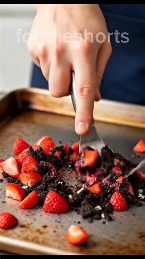 Oreo and strawberry ice cream roll 🍓🍨🍦🍧#icecream#asmrfood#foodieshorts#subscribe