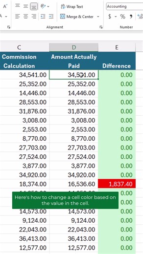 2.9K views · 31 reactions | How to change your cell formatting based on the value in the cell with conditional formatting. #excel #workhacks #googlesheets | Spreadsheet Nation | Facebook