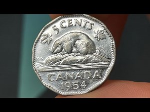 1954 Canada 5 Cent Coin • Values, Information, Mintage, History, and More