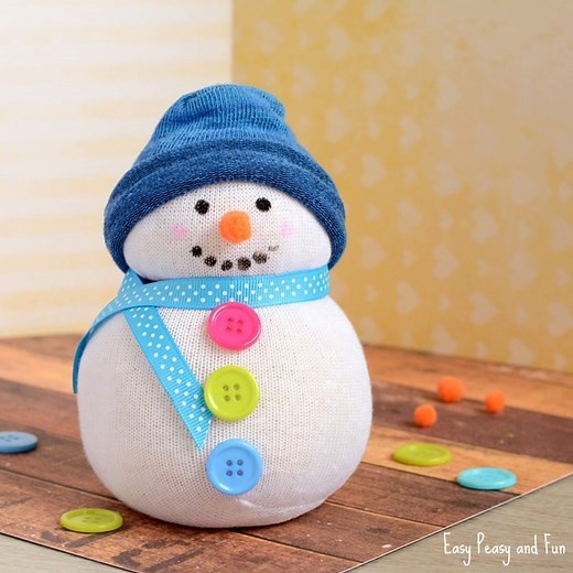 749K views · 7.9K reactions | No-Sew Sock Snowman Craft https://www.easypeasyandfun.com/no-sew-sock-snowman-craft/ | Easy Peasy and Fun | Facebook