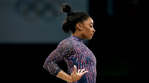 Simone Biles excels during Paris Olympics podium training