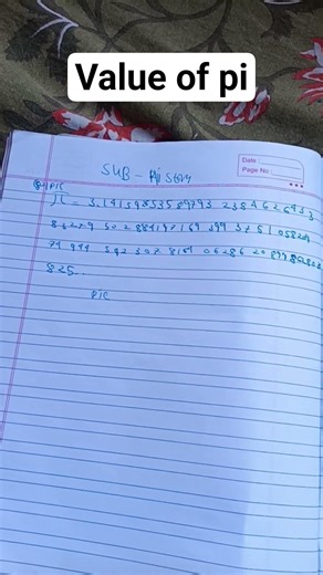 value of pi 3.1415926535