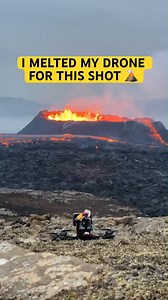 লাভা VS ড্রোন 🤯 #volcano #lava #drone | Facts Hub