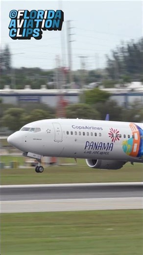 ✈️ Copa Airlines Boeing 737 Beautiful Livery Landing at Miami Int'l Airport │ Plane Spotting in 4K