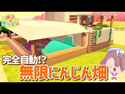 【ぽこポケ】誰でも簡単！無限にんじん畑の作り方！｜ぽこあポケモン｜pokopia｜建築