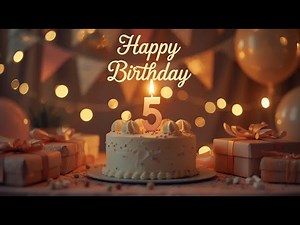 Happy Birthday 5 Year Old 🎉 30 Minutes Birthday Song + Countdown