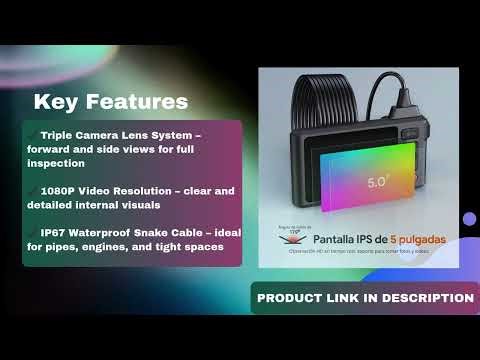 DEPSTECH Triple Lens Endoscope Camera Review – 1080P Inspection Camera with 5” Screen