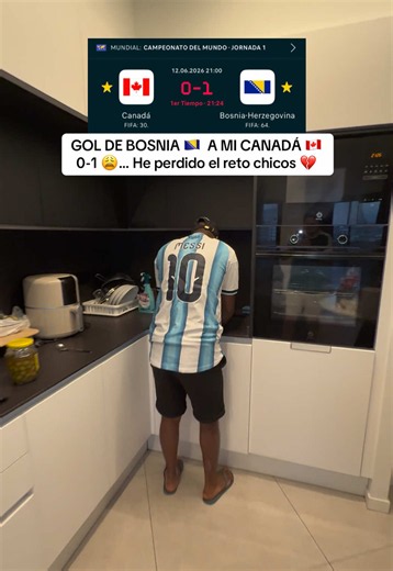 GOL DE BOSNIA A MI CANADÁ 🇨🇦 0-1 😩… He perdido el reto chicos 💔 | canada vs bosnia en vivo