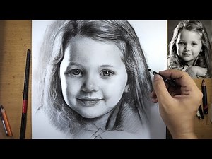 Techniques Using Charcoal Pencils to Draw Beautiful Portraits #2