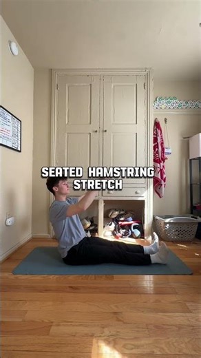 Seated hamstring stretch - sit and reach how to