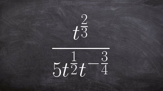 Simplifying a rational expression with rational exponents