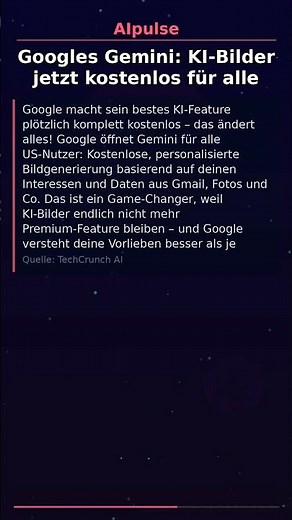 Googles Gemini: KI-Bilder jetzt kostenlos für alle