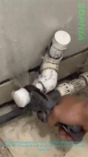 Air Source Heat Pump: Draining Waste from Terminal Unit
