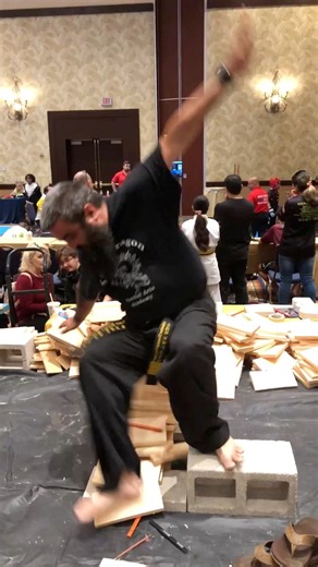 Heel Foot Stomp Breaking Challenge | 13 Boards #imaf #usasportkarate #powerbreaking #taekwondo #karate | Point Fighter Live