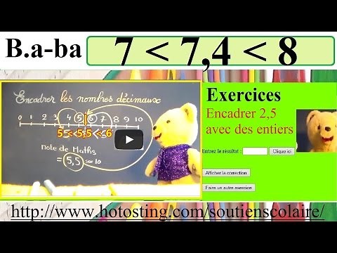 B.a.-ba cours Maths CM2 : Encadrer les nombres décimaux