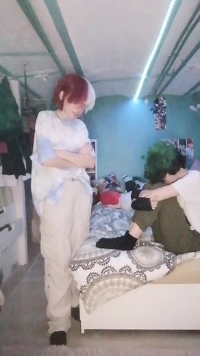 My Hero Academia Cosplay Featuring Izuku, Midoriya, Shoto Todoroki