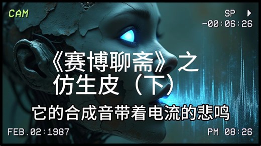 《赛博聊斋》之仿生皮（下）#赛博聊斋 #AI恐怖 #都市传说 #NeoZ乐队 #画皮 #仿生人 #科幻短片 #氛围感 #电子幽灵