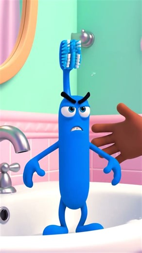 When Your Toothbrush Has Attitude 😤🪥 | Funny Animated Short #animation #attitude