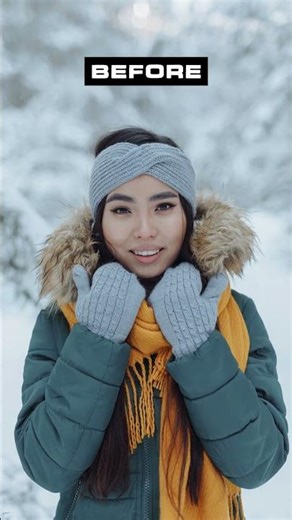 AI Winter Snow Portrait Lightroom Presets for Cinematic Edits #portraitphotography #snowphotography