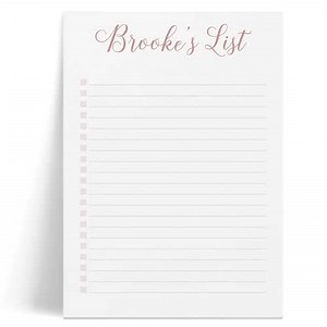 Personalized Notepads with Checkboxes, Personalized To Do Notepad, Personalized Stationery, Custom Checklist Notepad Daily Plan Task List, Daily List Notepad Personalized Memo Pads - To Do List Pad