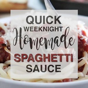 Who knew that you could make a rich and hearty spaghetti sauce in 20 minutes? Try it! This quick homemade spaghetti sauce is perfect. FULL RECIPE: https://www.melskitchencafe.com/20-minute-homemade-weeknight-spaghetti-sauce/ | Mel's Kitchen Cafe