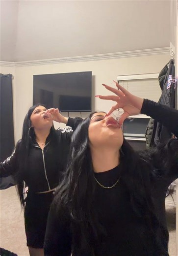 Chase tequila with tequila #fyp #newyearseve #hermanas #sisters