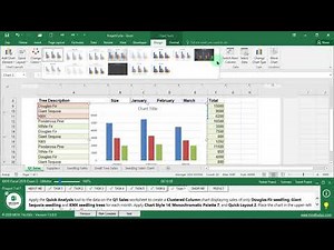 MOS Excel 2016 Exam 3 - GMetrix