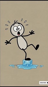 Johnny vs Ice Cube 🧊 | Funny Stickman Slip Animation 😂#shorts