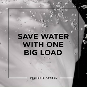 11K views · 47 reactions | Did you know that bigger loads of washing can save water? Fisher & Paykel front loader washing machines have capacities of up to 12kgs, which uses up to 42% less water than a top loader with an agitator. See our range here: www.fisherpaykel.com/nz/laundry/washing-machines/front-loaders | Fisher & Paykel | Facebook