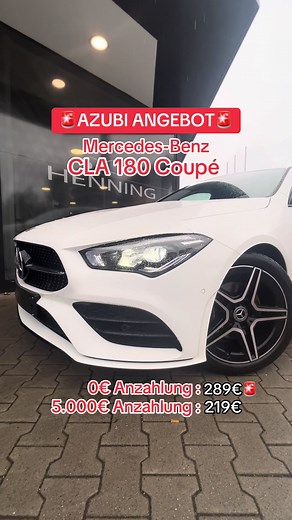 * AZUBI ANGEBOT * Mercedes-Benz CLA 180 Coupé AMG Line Kaufpreis: 30.480 € EZ: 02/2020 KM-Stand: 80.282 KM Anzahlung: 0 / 5.000 € Rate: 289 / 219 € Bei Interesse bitte eine WhatsApp Nachricht an die folgende Telefonnummer: 49 157 34491612 Gianni Stollartschyk PKW Verkauf Mercedes-Henning #cla #sonderangebot #sale #benz #mercedes