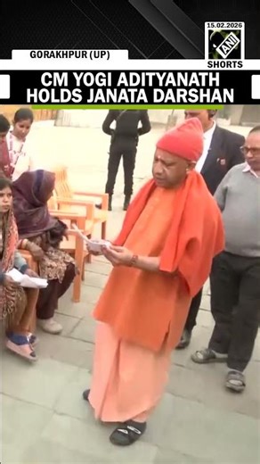UP CM Yogi Adityanath holds Janata Darshan at Gorakhpur temple