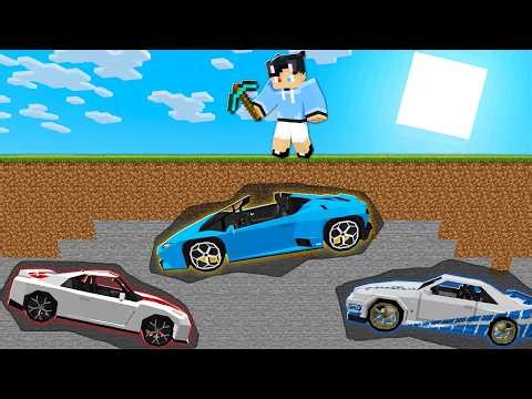 Mining To Find THE EXPENSIVE CAR in Minecraft!