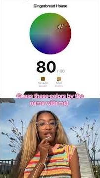 What COLOR is gingerbread house?!🤨 #graphicdesign #colorpsychology #coloroftheyear #colorpalette