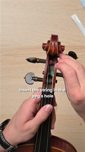 How to change a violin string ✨ Long video lesson on our channnel 🎻